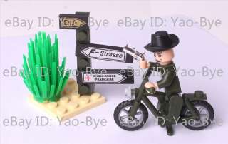  spy with Bicycle and Revolver model building toys educational  