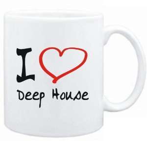  Mug White  I LOVE Deep House  Music