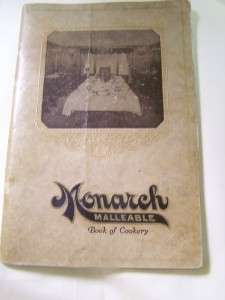 Vintage Cookbook Monarch Malleable Electric Iron Range  