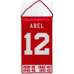   Sid Abel Detroit Red Wings Mini Retirement Banner