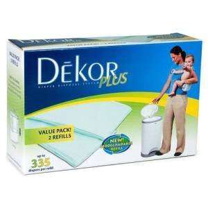  Dekor Plus 2 Pack Diaper Pail Refill Baby