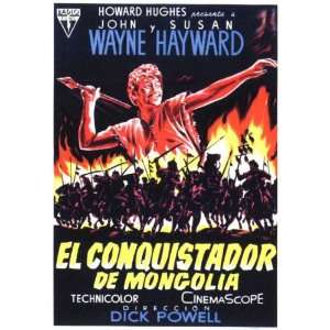   Spanish 11x17 John Wayne Susan Hayward William Conrad Agnes Moorehead