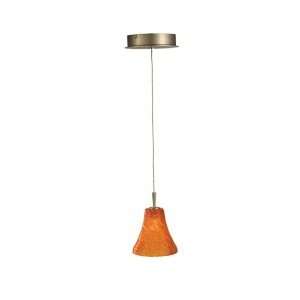   Collection Amber Glass Finish Single Lamp Pendant