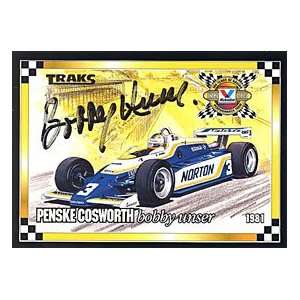Bobby Unser Autographed / Signed 1994 Traks Card #87