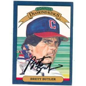 Brett Butler Autographed/Hand Signed Diamond King Donruss Baseball 
