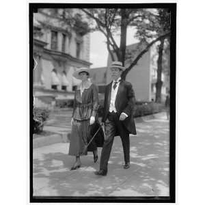   MRS. CHAUNCEY L. WADDELL. WITH FATHER, CHARLES EVANS HUGHES 1917