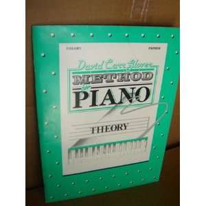 David Carr Glover Method For Piano Theory June Montgomery, David Carr 