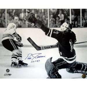 Eddie Giacomin New York Rangers Glove Save 16x20 Autographed 