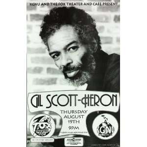  Gil Scott Heron Boulder Original Concert Poster 1993