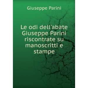  Giuseppe Parini riscontrate su manoscritti e stampe Giuseppe Parini