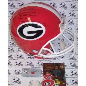 Herschel Walker Hand Signed Georgia Bulldogs Authentic Helmet