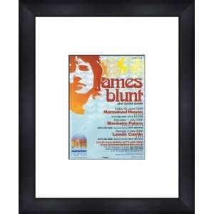 JAMES BLUNT Summer Concerts 2006   Custom Framed Original Ad   Framed 