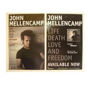  John Mellencamp Poster Double Sided Life Cougar 