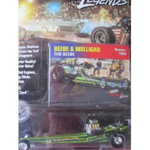 Johnny Lightning Top Fuel Legends Beebe & Mulligan Season 1973 (green 