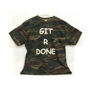  Git R Done Larry the Cable Guy Camo T Shirt (Size 3XL 