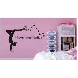 Large  Easy instant decoration wall sticker wall mural Gym I love 