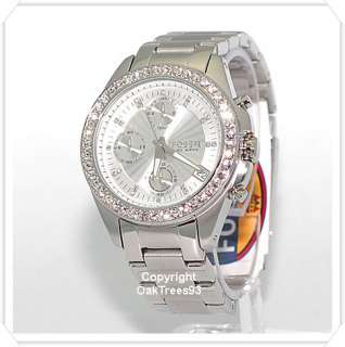 FOSSIL WOMENS CHRONOGRAPH SILVER DIAL WATCH ES2681  