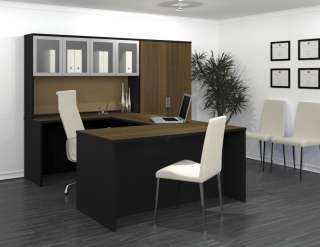 6pc U Shape Modern Executive Office Desk Set, #BE PCT U4  