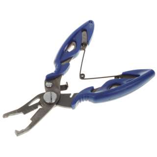 Fishing Pliers Scissors Tackle Tool Stainless Steel Random Color 