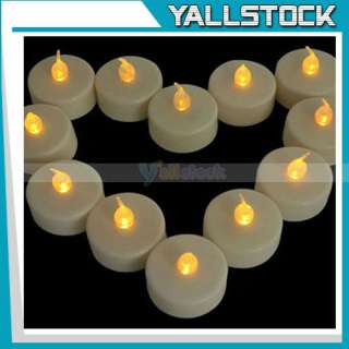 12x Flicker Light Flameless LED Tealight Tea Candles  