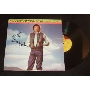 Smokey Robinson Touch the Sky Signed Autographed Record Album Lp with 