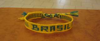 COUNTRY FLAG WRISTBAND FRIENDSHIP BRACELET, BRASIL  