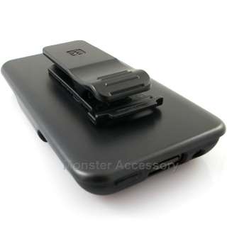   Black Softgrip Gel Case Belt Clip Swivel for LG G2x T Mobile  