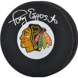 Tony Esposito Autographed Puck  Details Chicago Blackhawks, New 