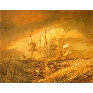  Boats with Anchors by Joseph Mallord William Turner. Size 