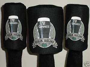 GUINNESS beer Ireland GOLF CLUB Driver HEADCOVERS (3)  