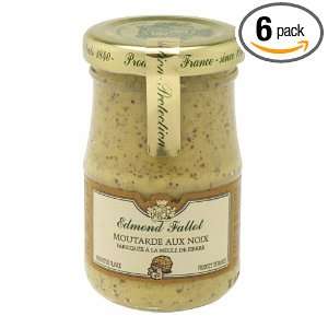 Edmond Fallot, Walnut Dijon Mustard, 7.4 Ounce (Pack of 6)  