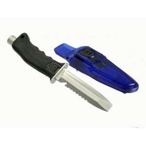   Stainless Steel Scuba Diving Knife   Blunt (Blue)
