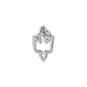  Sterling Silver Dove Outline Charm Arts, Crafts & Sewing