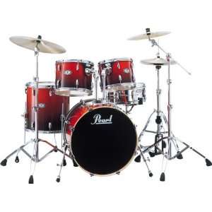   Vision VLX 5 Piece Fusion Drum Set, Ruby Fade Musical Instruments