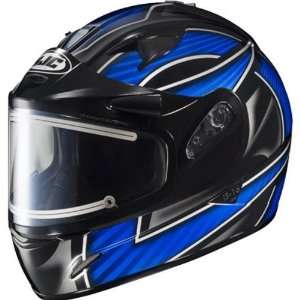  HJC IS 16 RAMPER Blue Full Face Snow Helmet with Dual Lens 