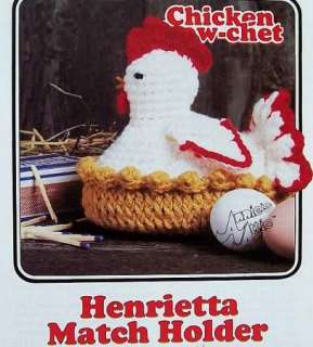Chicken Crow Chet Henrietta Match Holder Annies Attic  