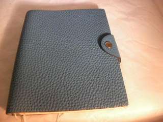 Hermes Ulysse Small Leather Brag Photo Book Baby Blue  