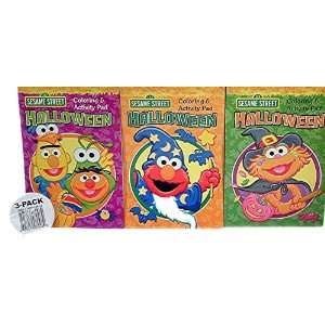  Elmo, Zoe, Bert & Ernie Halloween Coloring & Activity Pad Set 