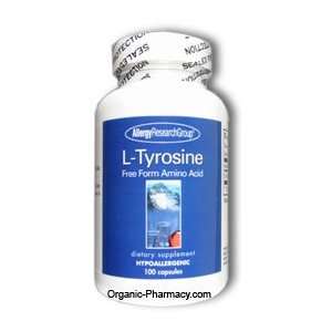 Tyrosine   Free Form Amino Acid   500 Mg   100 Vegetarian Capsules 
