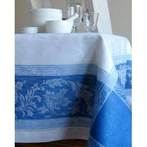    Linen Way Provence Blue/White Tablecloth 67x122 in