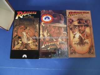 Indiana Jones Trilogy VHS Box Set with Sealed Temple Of Doom  