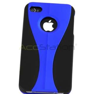   Hard CASE+PRIVACY FILTER+2 Charger+Cable for iPhone 4 4S G OS  
