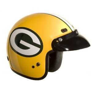   Green Bay Packers NFL Football Motorcycle Helmet Open Face Automotive