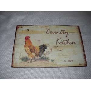   Country Kitchen Metal Wall Sign Farm French Decor