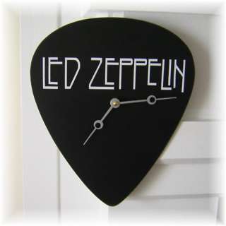 Led Zeppelin (Jimmy Page/Robert Plant Band) Giant Guitar Pick Clock 