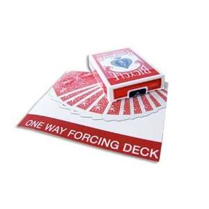   Red Bicycle One Way Forcing Deck   Eight of Hearts Toys & Games
