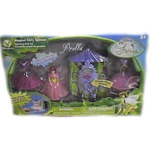   Fairies Prilla Magical Fairy Spinner Spinning Doll Set Toys & Games