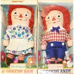    Knickerbocker Raggedy Ann & Andy 6 Dolls   Boxed Toys & Games