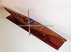 KAYAK 41 WOODEN SCALE MODEL CANOE BOAT NEW HAND MADE A