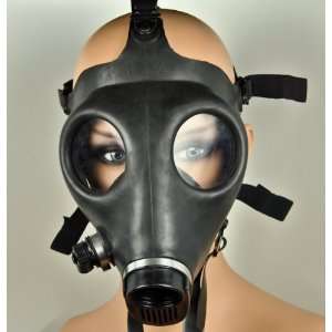  Plain Black Gas Mask Industrial Cyber Goth Anime Cosplay 